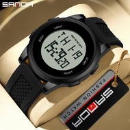 SANDA Count Calories Record Sports Waterproof Light And Thin LED Watch 9067-2