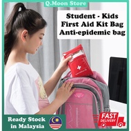Q.Moon Store Kids Student Disinfection bag Package Outdoor Travel Portable First Aid First-Aid Kit  