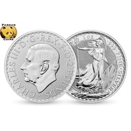 IH0 2023 UK British Britannia 1 oz 999 Silver Coin, King Charles III