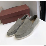 2024 3494Leisure and Casual Leather Shoes Loro * LP Thick Sole Piana Casual Classic Casual Shoes Lazy Men's Shoes