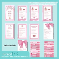 [BallerinaBabyG] Personalized hospital bag checklist sticker label |3r size| essentials