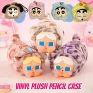 Vinyl Plush Pencil Case CRYBABY Crayon Shin-chan Pencil Bag Large Capacity Pencil Case Stationery