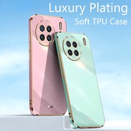 For Vivo X90 Plus Phone Case Solid Color Electroplated Silicone Casing for Vivo X90 X80 X70 Pro 5G Shockproof Anti Drop Back Cover