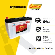 [ FREE INSTALLATION ] N70Z | N70ZL | Century Hybrid WET | Car Battery Bateri Kereta | Toyota Hilux H