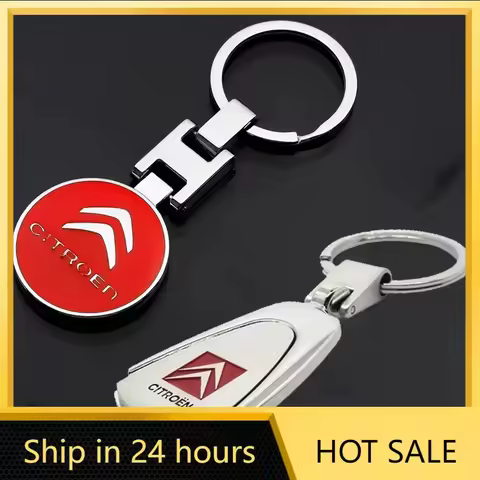 Car Sticker Car Key Chains For Citroen Emblem C5 Saxo C3 Berlingo C4 Cactus Picasso Auto Key Rings H