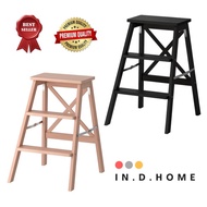 [ IKEA ] BEKVAM - 💥 Solid Wood 3 Step Ladder Stool Foldable Tangga Kayu Lipat