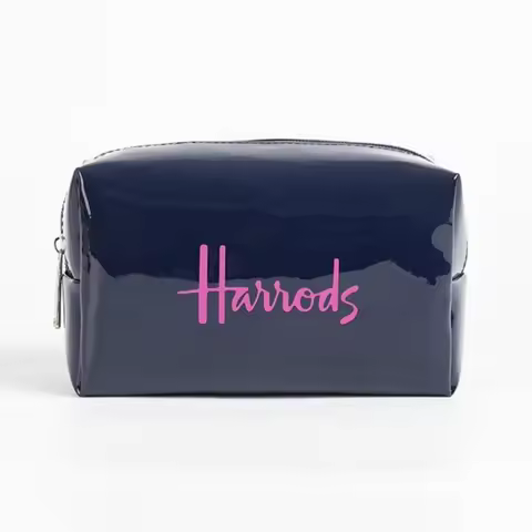 UK Harrods Makeup Bag Waterproof Portable Lipstick Mobile Phone Anime Cartoon Storage Bag 19*9*11 Cm