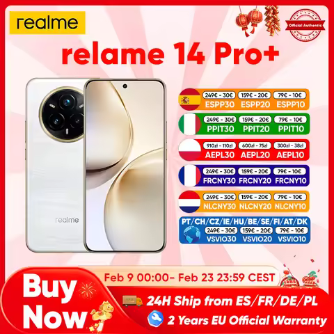 Realme 14 Pro Plus 5g Smartphone Global Version Android Nfc Original Snapdragon 7S Gen 3 6.83'' 120H