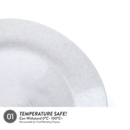 ELIANWARE (6 PCS) 10” inch Dining Plate Rice Pinggan Plate E-810 (M)