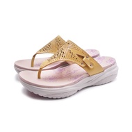 W&M EVA輕彈厚底夾腳拖鞋 女鞋-芥黃