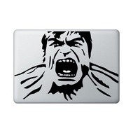 Sticker Aksesoris Laptop Apple Macbook Hulk Angry Face