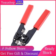 Yoaushop Modular Crimping Tool Red Cutting Striping Networking Wire