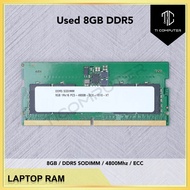 Used 8GB DDR5 4800MHz PC5-38400 SODIMM Laptop Memory Notebook RAM
