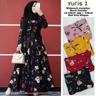 GAMIS MONALISA BUNGA TULIP // GAMIS WANITA DEWASA TERBARU 2022 // GAMIS WANITA MONALISA // GAMIS MON