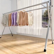 Thickening Hanger Stand Stainless Sampayan Foldable Clothes Drying Rack Laundry Rack For Indoor Outd