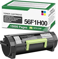 T2TONER 56F1H00 High Yield Toner Cartridge Replacement for 56F1H00 56F1000 Work for MS321 MS421 MS52