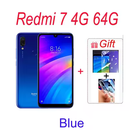 Original Xiaomi Redmi 7 4GB 64GB 6.81'' Mobile Phones Global ROM Google Play Android 4000 mAh Smartp