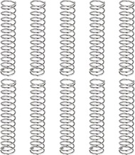 uxcell 10Pcs Compression Springs, 0.6mm Wire Diameter x 6mm OD x 30mm Length 304 Stainless Steel Ext