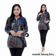 Baju Batik Wanita lengan panjang blouse batik Pekalongan murah meriah
