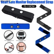 LUCKYSTORE Heart Rate Monitor Strap, Solid Color Soft Replacement Strap, Adjustable Elastic Chest St