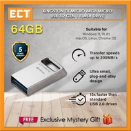 Kingston DT Micro 64GB 128GB 256GB Micro USB 3.2 Gen 1 Flash Drive ( DTMC3G2/64GB / DTMC3G2/128GB / 