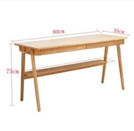 全城熱賣 - 實木書桌,電腦枱,置物架組合(原木色) 80cm#H099027003