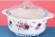 Giacomo 1 L Round Vitro Ceramic Covered Casserole (Ocarina) Fire Proof 