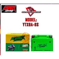 KING DRAG BATTERY GEL YTX9A YTX9A-BS NINJA 250 Z250 SL Z800 Z900 VTS 200 SYM PULSAR ER6 VTS 250 KTM DUKE ELEGAN BATERI