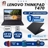 Lenovo Thinkpad T470 | Intel Core i5 6th Gen | Up to 16gb ram |Up to 1TB ssd |Business Class Laptop