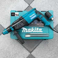 Makita Drill Rotary Hammer 2-26 Model MK 2601 Power 1050W 3 Systems Has A Replacement Head 2 Chisels 3 Bits