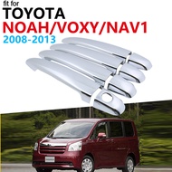 Luxurious Chrome Exterior Handle Cover Trim Set For Toyota Noah Nav1 Voxy R70 2008~2013 Accessories Car Stickers 2012 2011 2010