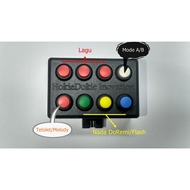 TOMBOL Telolet module 8 HDI buttons for 3 horns for motorcycle cars or basuri tone buses