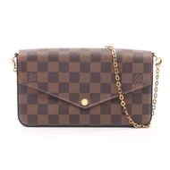 【二手】路易威登LOUIS VUITTON單肩包 Pochette Felicie N63032 PVC 塗層帆布 Pochette Felicie 女士二手 B