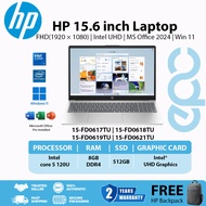 HP 15.6'' Laptop (15-FD0617TU/15-FD0618TU/15-FD0619TU/15-FD0621TU) FHD | Intel UHD | MS Office 2024 