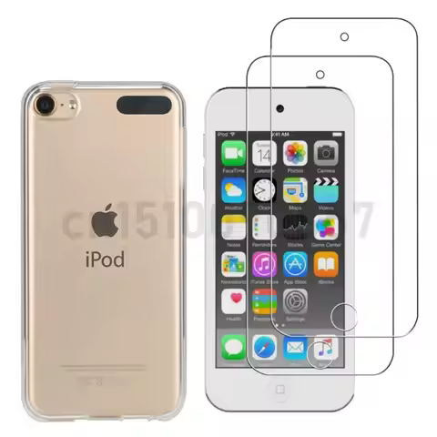 3 in 1 Tempered Glass For Apple Ipod Touch 5 6 7 Case Soft Case with Full Tempered Glass For Apple I