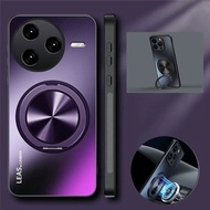 Magnetic Cases For POCO F7 Ultra F7Pro Matte Shockproof Hard Bumper Stand Holder Cover For POCO F7 P