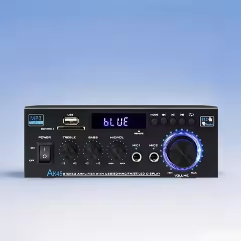 AK45 High-power Digital Power Amplifier Bluetooth U Disk Power Amplifier Two-channel Power Amplifier