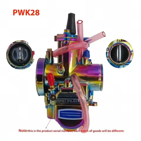 Carburetor With PVD Coating PWK 28 Carburateur 28mm For Honda CR85 TRX90 Polaris Predator 90 CB250 G