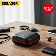 Essager Mini Travel Earphone Wallet Headphone USB Cable Storage Box Portable Carrying Pouch Bag Earp