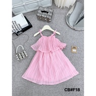 Váy đầm xếp ly 2 tầng F18 cho bé gái