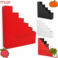 7TILOYSHOP Zip Tie Holder,  Printed Wall Mounted Cable Tie Organizer, Portable Compact Structure Spa