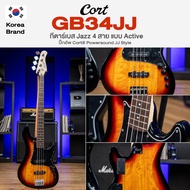 ⭐ศูนย์ไทย/Korea Brand⭐ Cort® GB34JJ Active Jazz Bass กีตาร์เบส เบส 4 สาย ไม้ป๊อปลาร์ คอเมเปิ้ล