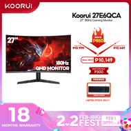 Koorui Monitor KOORUI 27E6QCA VA QHD 180HZ HDR10 SRGB (Black red）HDMI+HDMI+DP // KOORUI 27E6QC (powe