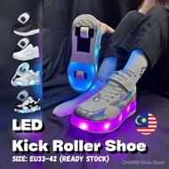 【Original】ycs kick roller shoes light led kick roller roll shoes kids 10 designs Heelys 5VFW
