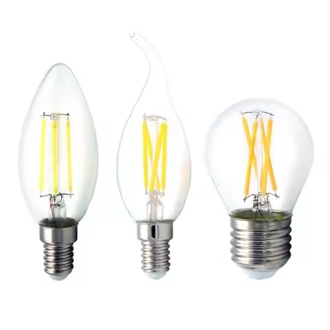 Bright LED Edison Bulb E27 G45 C35L C35 LED Bulb E14 Filament Light 220V 4W 6W 8W Antique Retro Vint