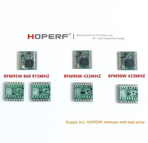 NEW RFM95 RFM95W RFM96W RFM98W wireless transceiver module HopeRF ORIGINAL FCC / ROHS / ETSI / REACH