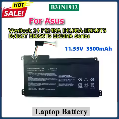 11.55V B31N1912 C31N1912 Laptop Battery For Asus VivoBook 14 F414MA E410MA-EK018TS BV162T EK026TS E5