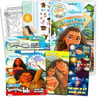 Disney Moana Coloring Book and Activity Set - Moana Coloring Book with Mess Free Marker and 25 Stick