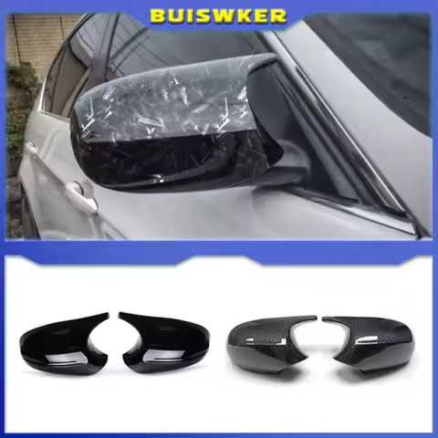 Car rearview mirror cover glossy carbon fiber black for BMW 1 Series and 3 Series E90 E91 E92 E93 E8