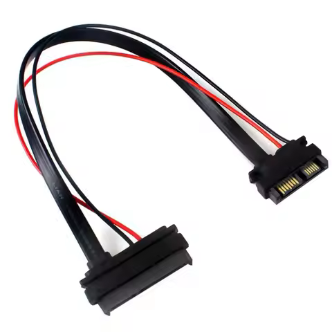 1/2Pcs SATA Cable Serial ATA 22Pin 7+15 Female To Slimline SATA 13Pin 7+6 PIN Male Connector Convert